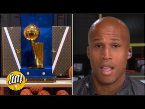 Reacting to the NBA Finals trophy being presented in a Louis Vuitton case | The Jump