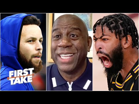 Magic Johnson names his top 4 teams in the West & guarantees AD's return to the Lakers | First Take