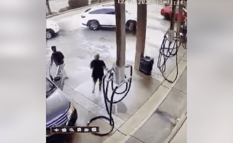 Car Stolen in Broad Daylight at Atlanta Gas Station (video)