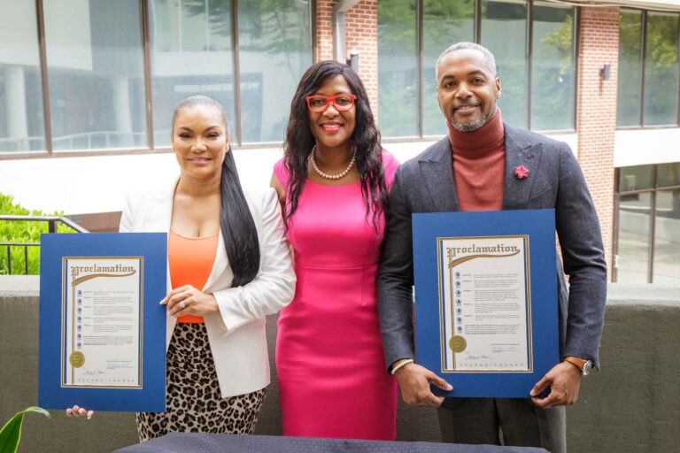 EGYPT SHERROD & MIKE JACKSON RECEIVE PROCLAMATIONS FROM THE CITY OF ATLANTA  HONORING CAREER &  PHILANTHROPIC ACHIEVEMENTS