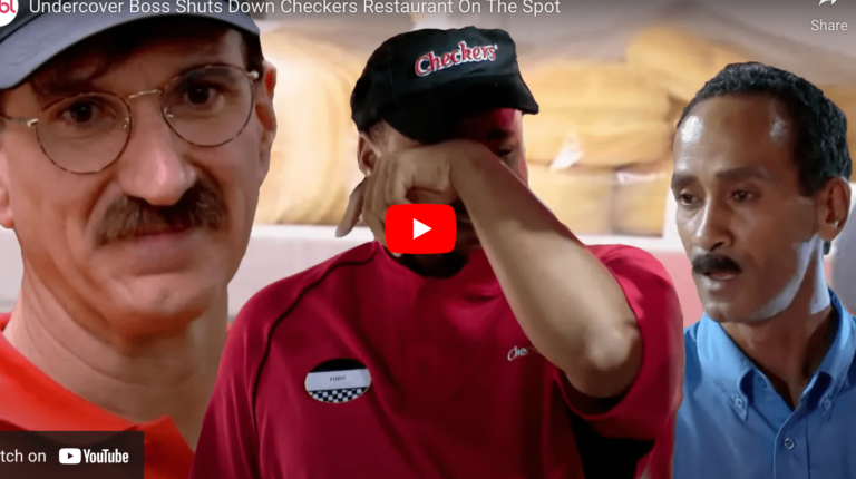Undercover Boss Episode, CEO Shuts Down Entire Restaurant Because of Harsh Manager (video)