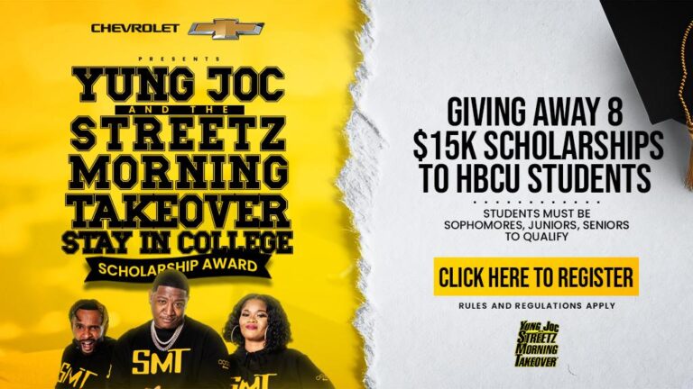 Yung Joc’s “Stay in College” Scholarship Awards with Chevrolet