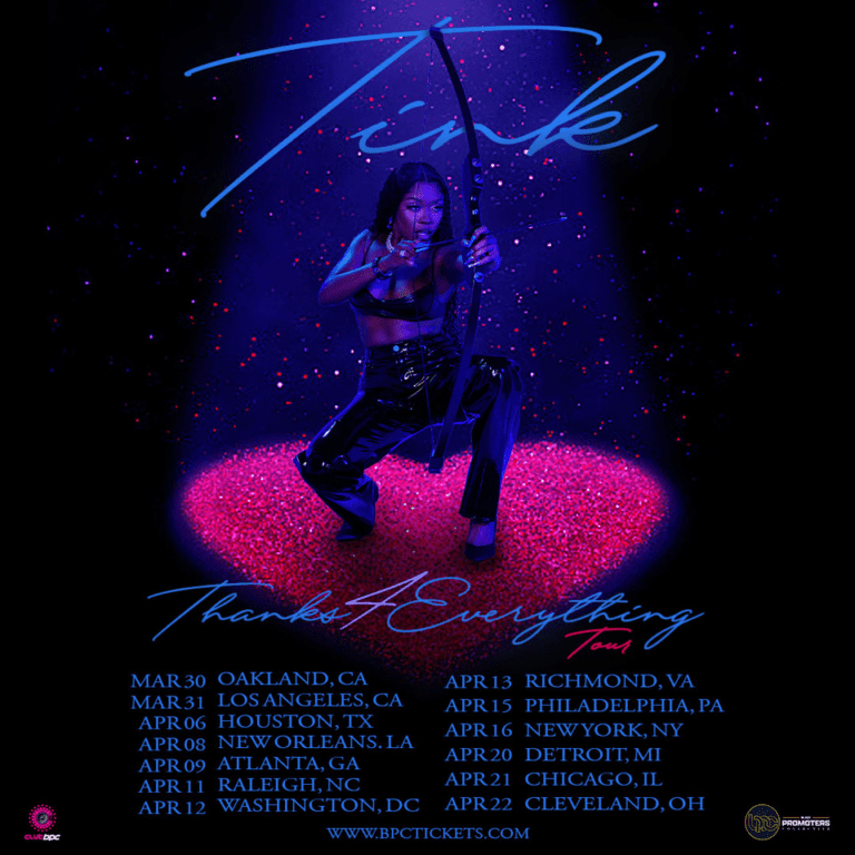 Tink’s “Thanks 4 Everything” Tour Announced