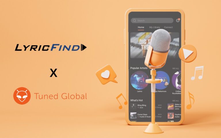 Tuned Global and LyricFind Announce Partnership and Tech Integration