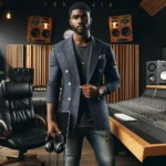 DALL·E 2024 04 03 20.38.49 A confident black entrepreneur in the music industry is depicted standing in a modern music studio. He is wearing casual business attire consisting o » layoffs